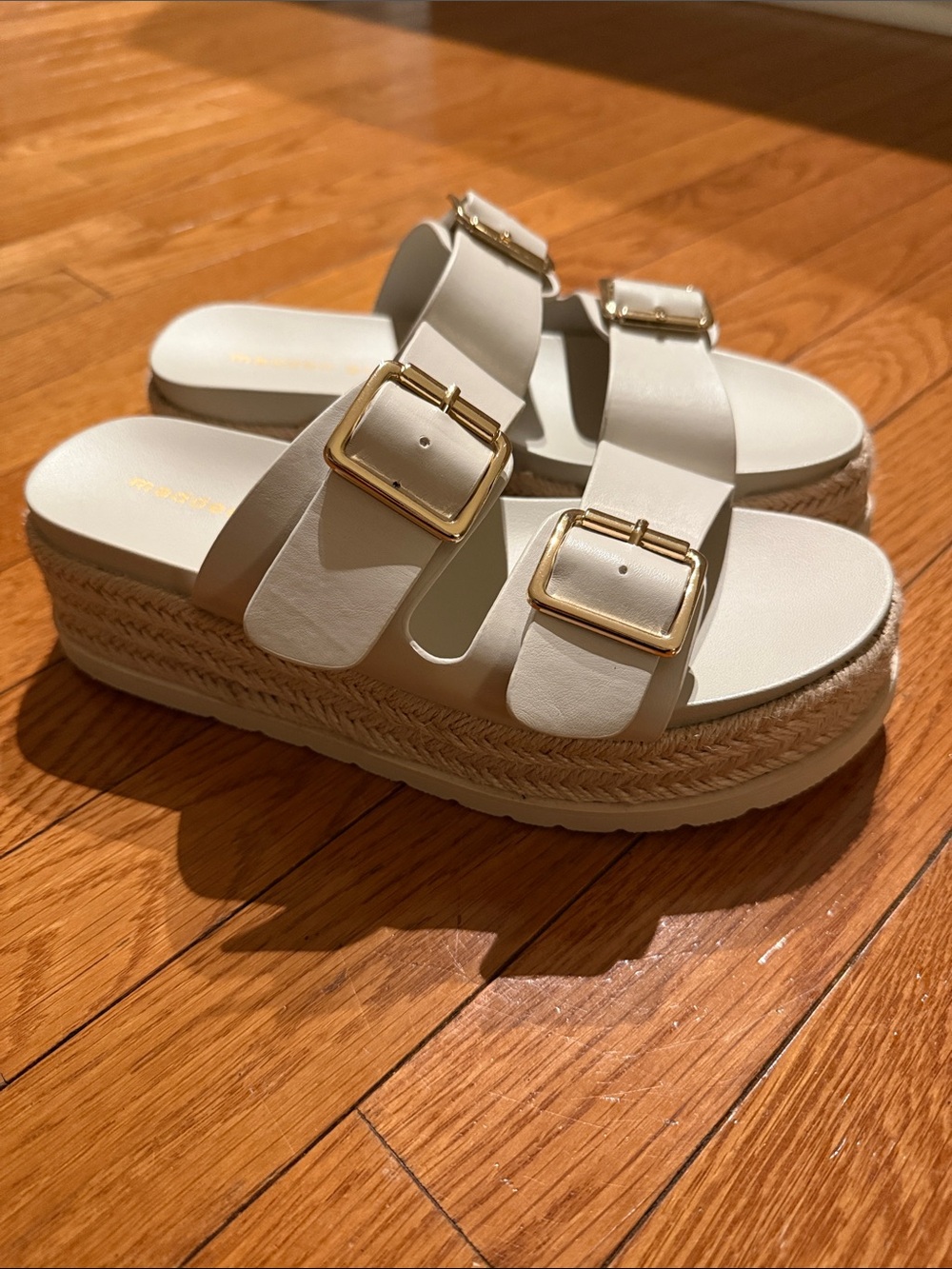 🌾 Madden Girl Platform Sandal Slide with Rope Espadrille Sole